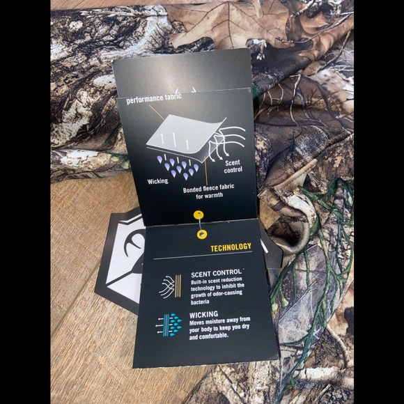 REAL TREE EDGE CAMO MEN'S HUNTING TECH HOOD PULLOVER w/Built-In FACE GAITER NEW - Picture 5 of 16